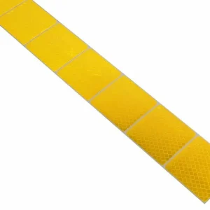 Compass 01544 - Samolepící páska reflexní dělená 1m x 5cm žlutá Vysoce Kvalitní