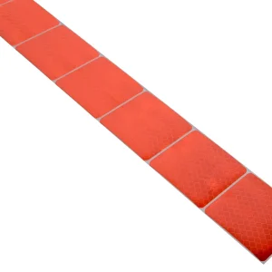 Autentický Compass 01546 - Samolepící páska reflexní dělená 1m x 5cm červená