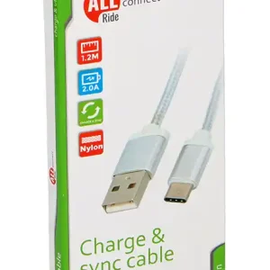 5801057 - ALLRIDE Connect Nabíjecí kabel USB-C, 120 cm Originální