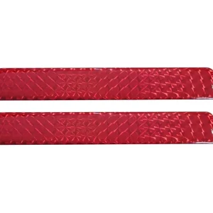 264-0312 - Odrazka 2,5x45cm červená, samolepící Značkový