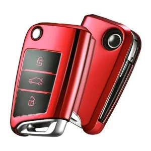 PRO-TEC 06427086 - Obal na klíče Škoda Karoq od roku 2017 Red Premium Jen Po Omezenou Doba