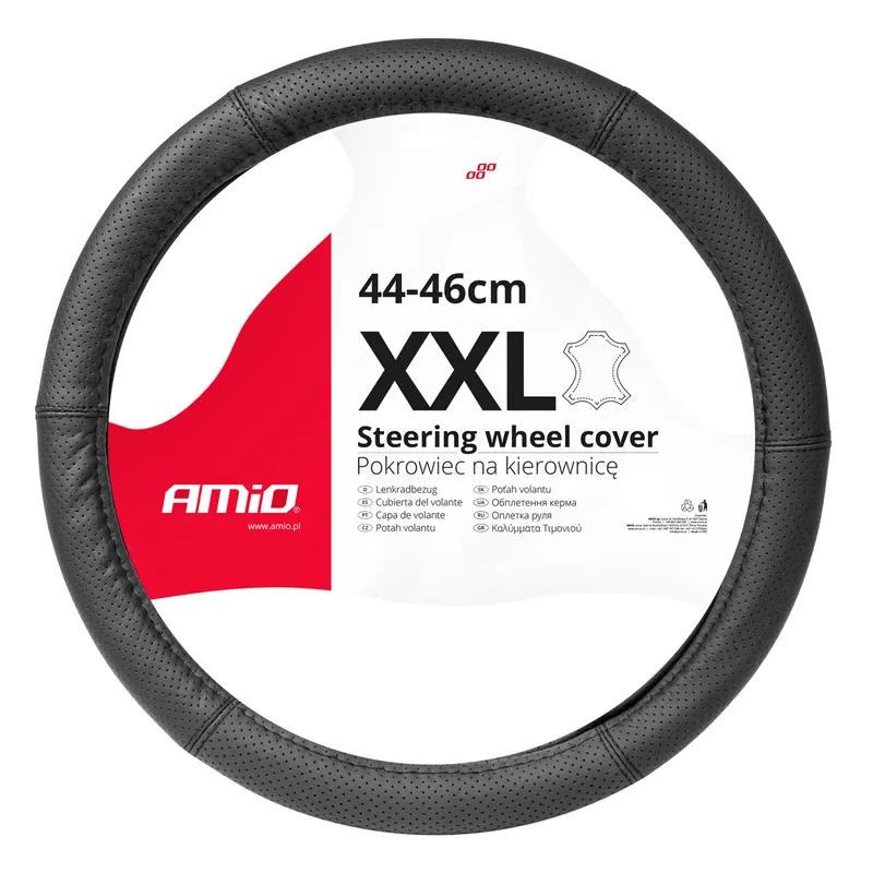 Amio 03559 - Potah volantu Leather Series SWC-50-XXL (44-46cm) Cenově Výhodný