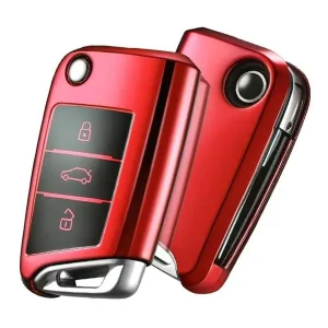 PRO-TEC 06427078 - Obal na klíče Škoda Octavia III od roku 2012 Red Premium Výhodná Nabídka