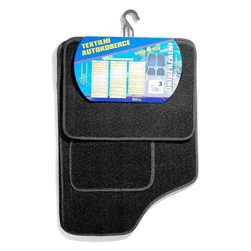 Finální Výprodej Compass 04303 - Koberce textilní UNI 4ks vel.3. černé