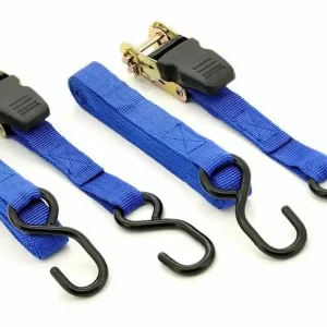 Originální Compass 02239 - POPRUH S RÁČNOU A HÁKY 2 ks, 125 daN, 24 mm x 4,5 m, TÜV