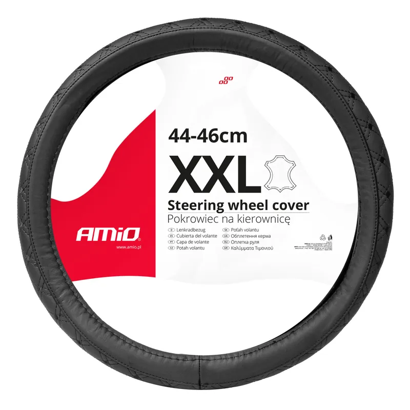 Amio 03564 - Potah volantu Leather Series SWC-51-XXL (44-46cm) Must-Have