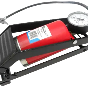 GEKO G01303 - Hustilka nožní s manometrem jednopístová, 80 x 130 mm Výprodej