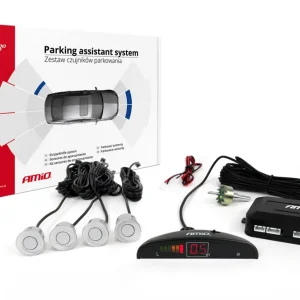 Amio 01564 - Parkovací asistent LED 4 senzory stříbrné Nakupujte Hned