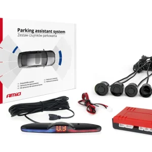 Amio 02287 - Parkovací asistent MAX LED 4 senzory černé Doprava Zdarma
