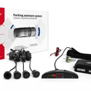 Tovární Cena Amio 01577 - Parkovací asistent LED 4 senzory černé GOLD 18mm