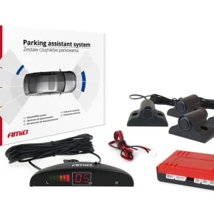 Amio 02279 - Parkovací asistent LED 4 senzory černé 19mm TRUCK Nová Kolekce