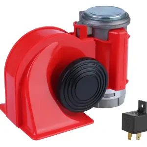 411-0107 - Klakson červený NAUTILUS 24V s kompresorem, 58102 Výprodej