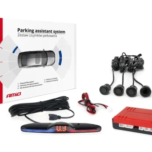 Cenová Bomba Amio 02290 - Parkovací asistent MAX LED 4 senzory černé GOLD 18mm