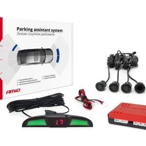 Kup Teď Amio 02284 - Parkovací asistent LED COB 4 senzory černé GOLD 18mm