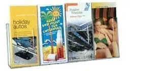 Ověřený AHProfi 713000010 - Plexi držák 1/3 A4 4-dílný na zeď