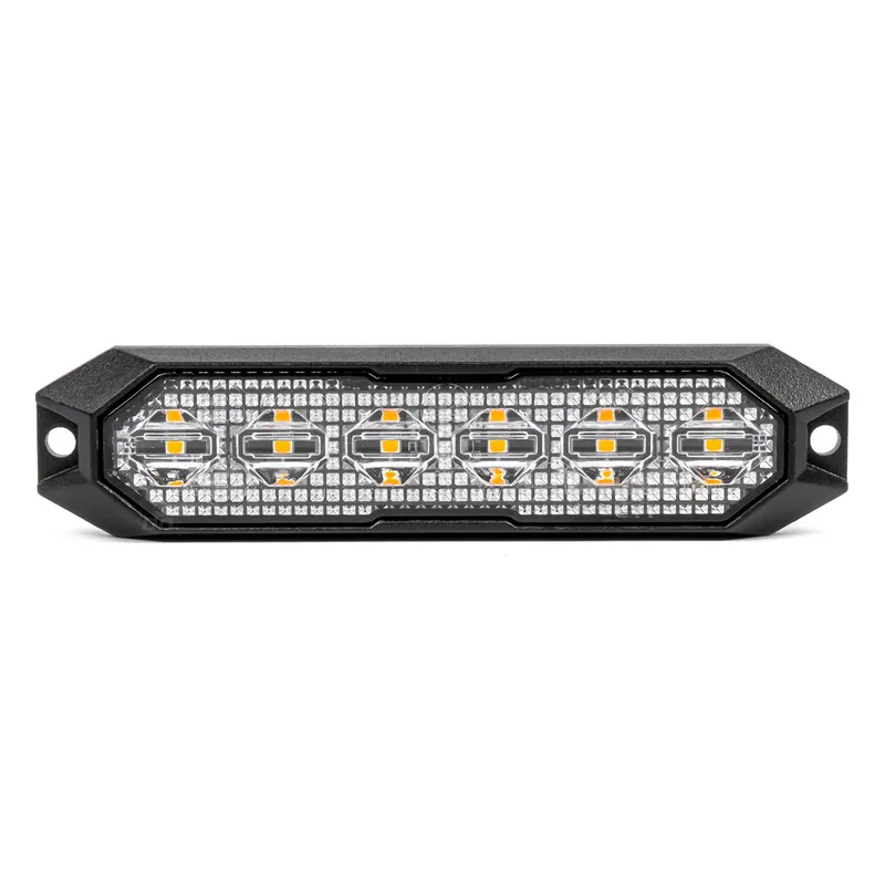 Speciální Cena Amio 03930 - Výstražné osvětlení oranžové 6x3W LED R65 R10 12/24V IP6K9K AMIO-