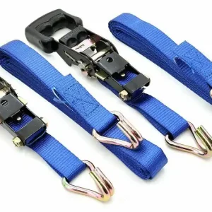 Přímo Od Výrobce Compass 02240 - POPRUH S RÁČNOU A HÁKY 2 ks, 400 daN, 32 mm x 4,9 m, TÜV