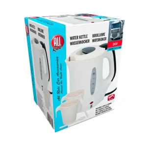 5800056 - ALLRIDE Varná konvice 24V/300W, 0,5 lt - bílá, 2 šálky Akční Nabídka