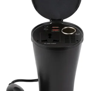 4Cars 95941 - MĚNIČ NAPĚTÍ Z 12 V NA 220 V, 150 W + 2 x USB 2,4 A Cenový Hit