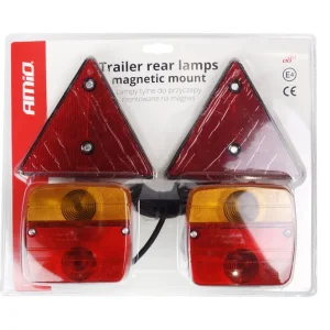 Amio 02095 - Sada zadních magnetovích svítidel pro přívěsný vozík Jen Po Omezenou Doba