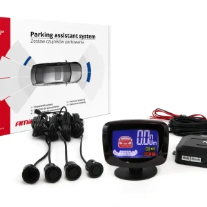 Amio 01578 - Parkovací asistent LED-GRAF 4 senzory černé "GOLD" 18mm Rychlé Dodání