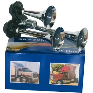 412-0106 - Fanfára 3 trubky chrom 12/24V bez kompresoru SK 333 Sleva