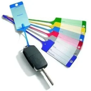 AHProfi 434030070 - Žluté PP plastové visačky na klíče 100ks Jen Po Omezenou Doba