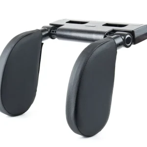 Amio 02559 - Sklopná opěrka hlavy do auta, Potah - černá PVC kůže AMiO- Výhodná Nabídka