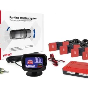 Amio 02257 - Parkovací asistent LED-GRAF 4 senzorů černá vnitřní 16,5mm Poslední Šance