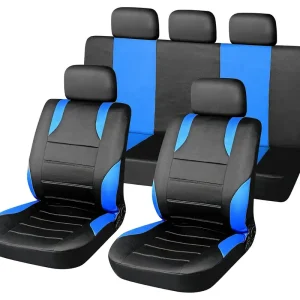 Časově Omezené Compass 31675 - Potahy sedadel sada 9ks SPORT modré AIRBAG