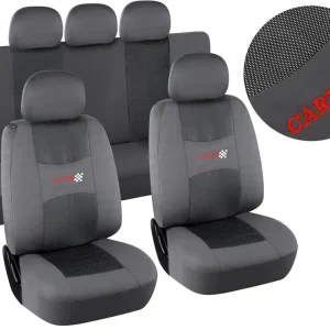 Super Cena Compass 31688 - Potahy sedadel sada 9ks CARBON LIGHT šedé AIRBAG