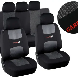 Compass 31689 - Potahy sedadel sada 9ks CARBON DARK černé AIRBAG Tovární Cena