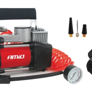 Amio 01136(MS04) - Kompresor do auta kovový dvoupístový 12V HQ AComp-04 AMiO Kup Teď
