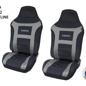 Autentický Cappa 15007 - Autopotahy Perfetto EL Luxury Škoda Karoq Sportline šedá 2 ks