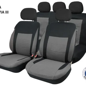 Cenově Výhodný Cappa 15082 - Autopotahy Perfetto SL Škoda Octavia III černá/šedá