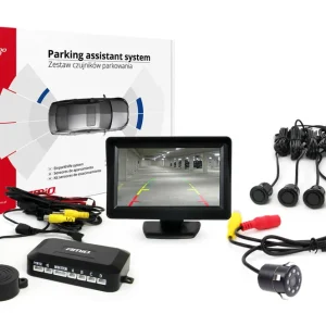 Amio 02268 - Parkovací asistent TFT01 4,3" s kamerou HD-307-IR 4 senzory černá "GOLD" Levný