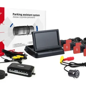 Amio 02707 - Parkovací asistent TFT02 4,3" s kamerou HD-307-IR 4 senzory černá vnitřní Akční Cena