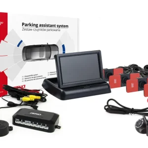 Časově Omezené Amio 02706 - Parkovací asistent TFT02 4,3" s kamerou HD-305-LED 4 senzory černá vnitřní