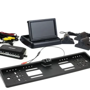 Odeslání Ihned Amio 02738 - Parkovací asistent TFT02 4,3" s kamerou HD-402-LED 4 senzory černá Truck