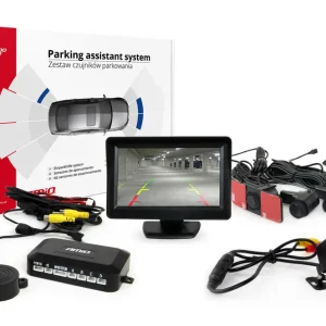 Doprava Zdarma Amio 02277 - Parkovací asistent TFT01 4,3" s kamerou HD-315-LED 4 senzory černá vnitřní