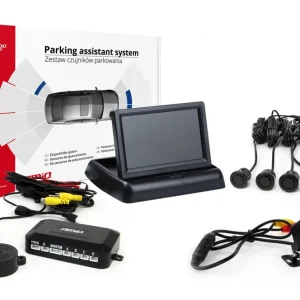 Amio 02701 - Parkovací asistent TFT02 4,3" s kamerou HD-315-LED 4 senzory černá "GOLD" Tovární Cena