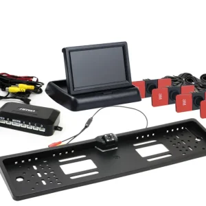 Amio 02711 - Parkovací asistent TFT02 4,3" s kamerou HD-402-LED 4 senzory černá vnitřní Dokud Zásoby Vydrží