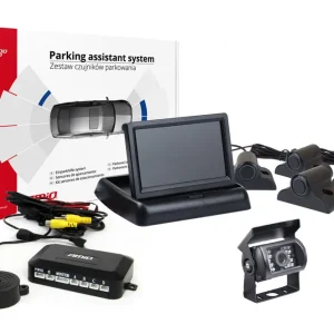 Nízká Cena Amio 02739 - Parkovací asistent TFT02 4,3" s kamerou HD-501-IR 4 senzory černá Truck