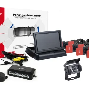 Výprodej Amio 02712 - Parkovací asistent TFT02 4,3" s kamerou HD-501-IR 4 senzory černá vnitřní