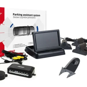 Kup Teď Amio 02740 - Parkovací asistent TFT02 4,3" s kamerou HD-502-IR 4 senzory černá Truck