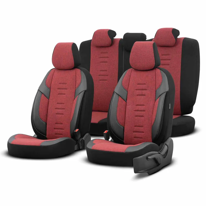 Bezpečná Platba OTOM OT86756 - Sada autopotahůTHRONE 103 RED 3-ZIP