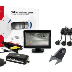 Amio 02673 - Parkovací asistent TFT01 4,3" s kamerou HD-502-IR 4 senzory černá "GOLD" Sezónní Sleva