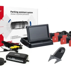 Akční Nabídka Amio 02713 - Parkovací asistent TFT02 4,3" s kamerou HD-502-IR 4 senzory černá vnitřní